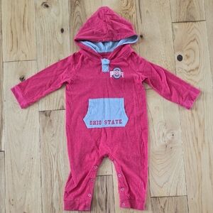 Colosseum Infant Red and Gray Romper